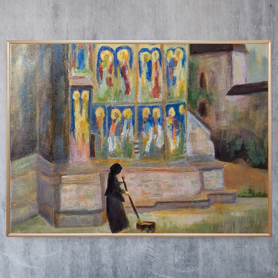 Daily chores at Humor Monastery