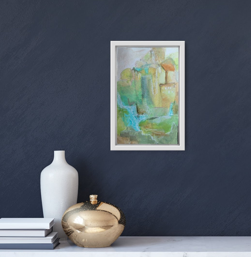 The city behind the watermill