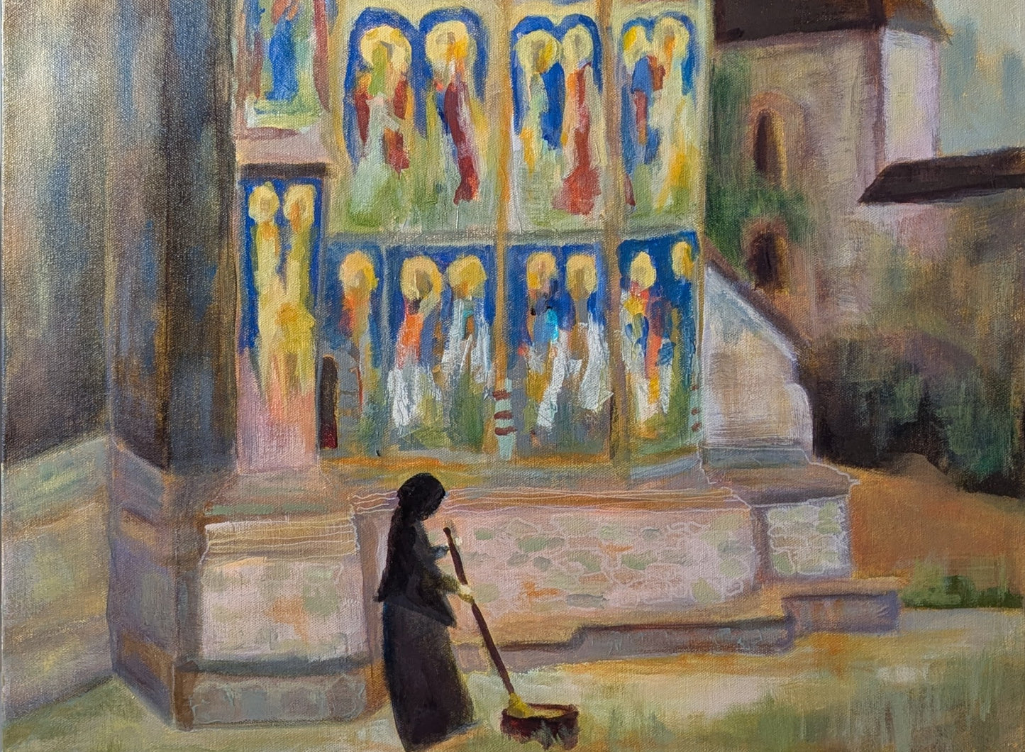 Daily chores at Humor Monastery