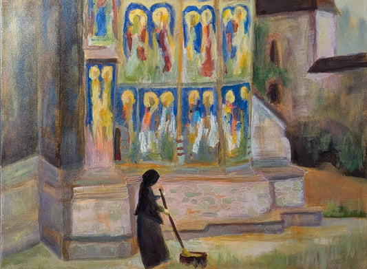 Daily chores at Humor Monastery