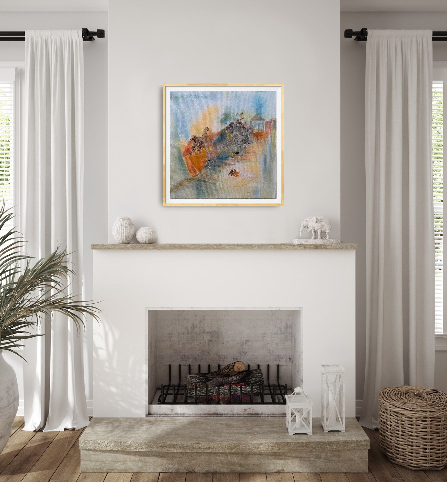 Vacation houses on the shore