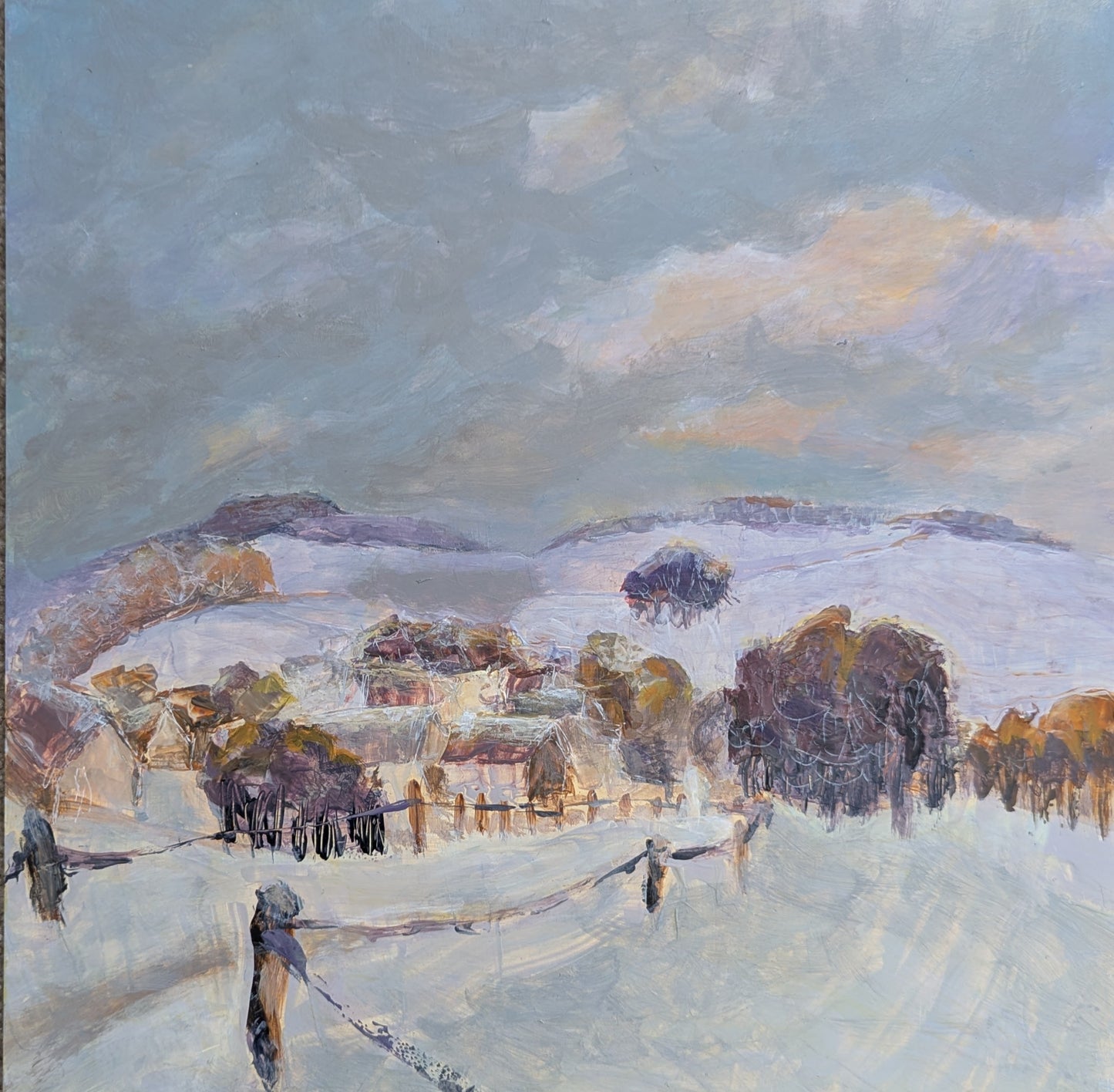 Winter in my grandparents' village