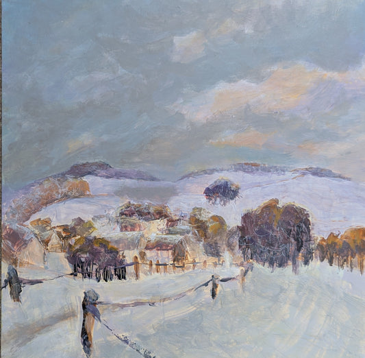 Winter in my grandparents' village