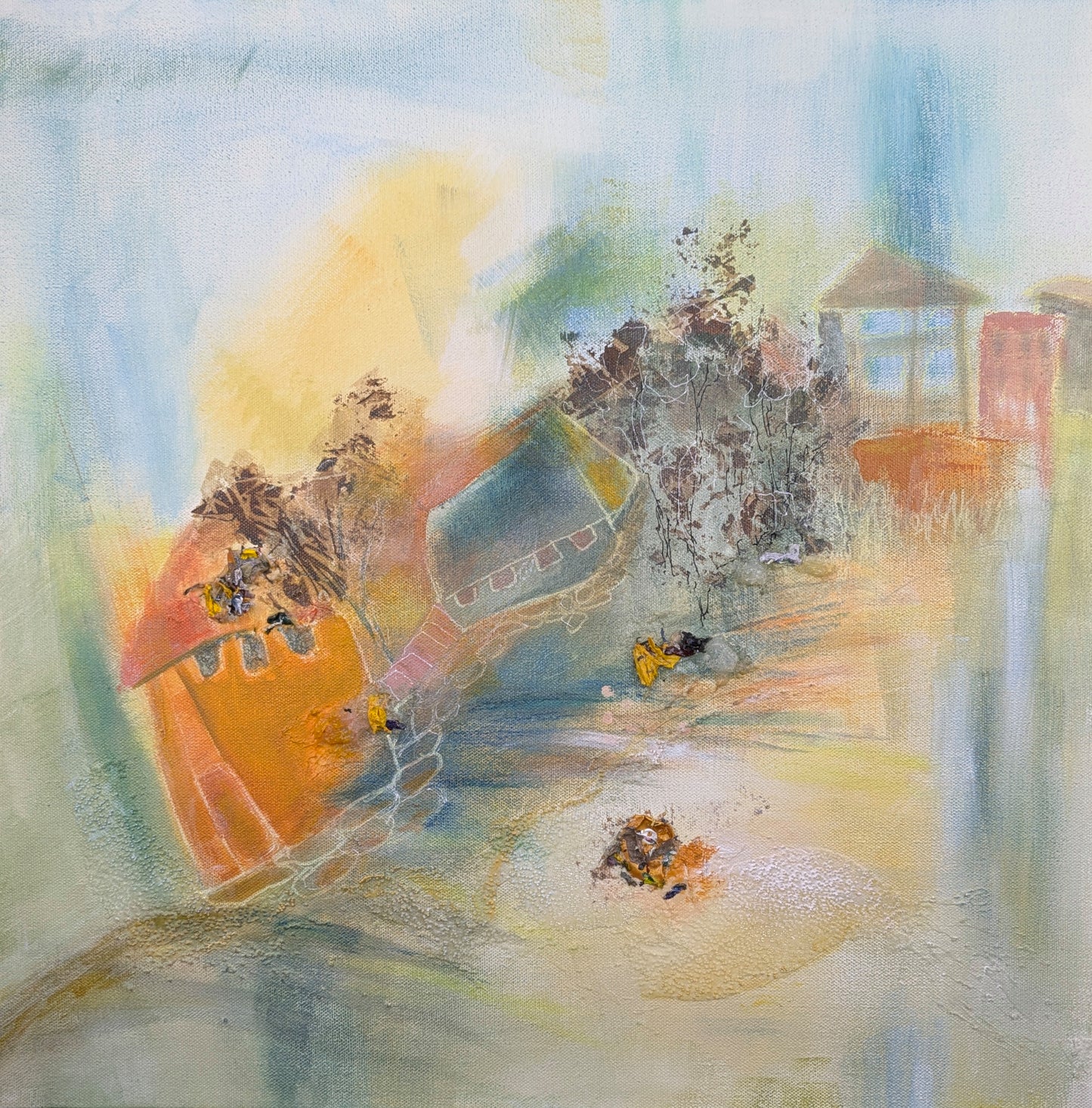 Vacation houses on the shore