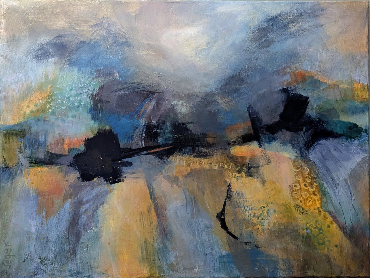 Fields and sky